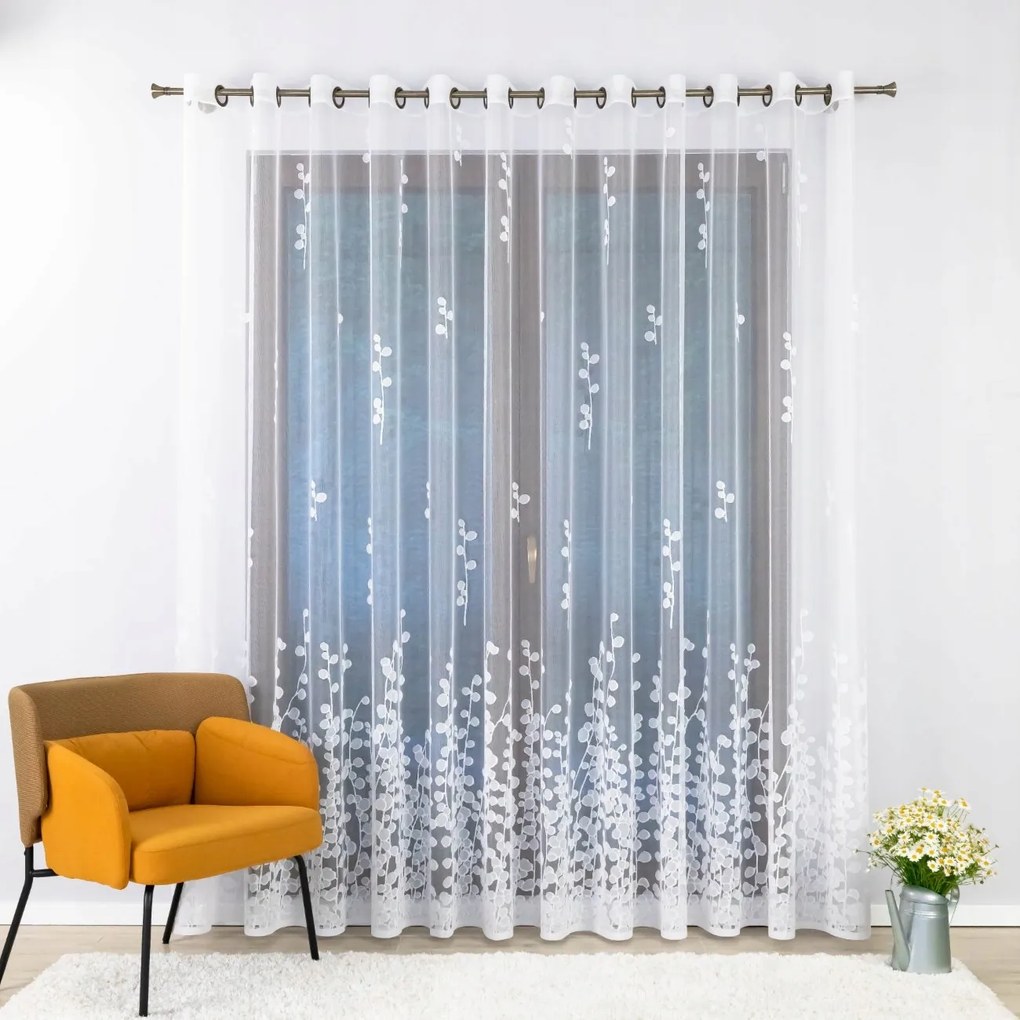 Függöny Átvezető Virágmintás Alsó 150x170