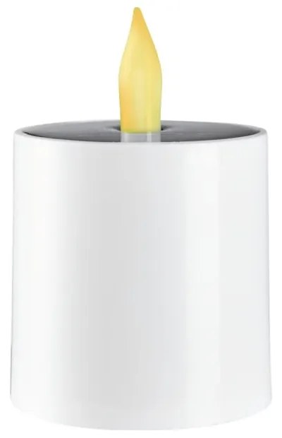 Saul fehér kültéri napelemes LED gyertya, magaggás 7,3 cm - Star Trading