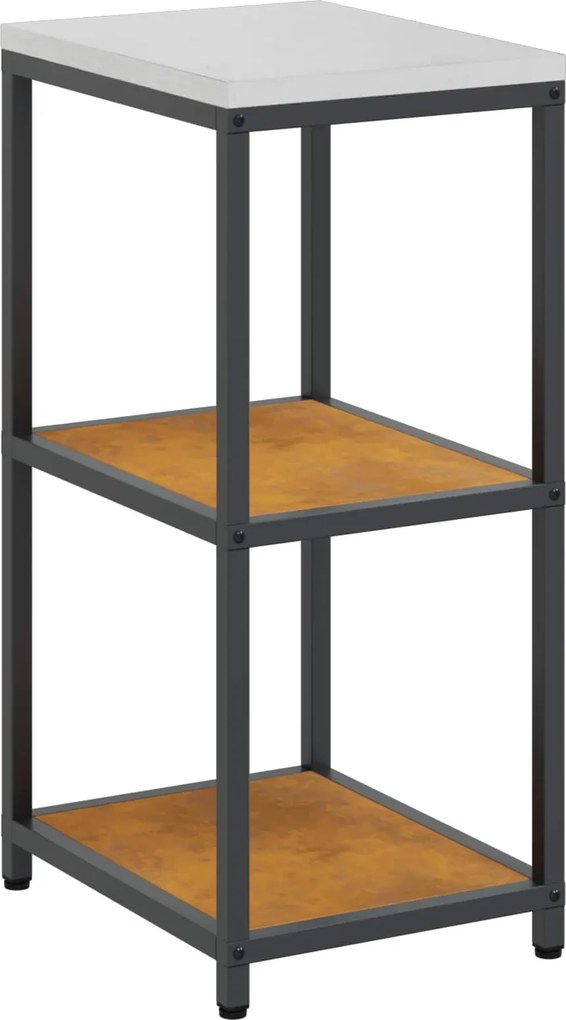 vidaXL Konyhai Tárolás polcokkal Rozsdás 60 x 50 x 92 cm Acél