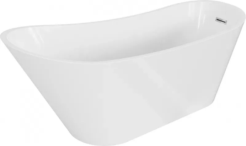 Mexen Alta szabadon álló kád 170 x 75 cm, fehér, króm túlfolyó - 52141707500-01