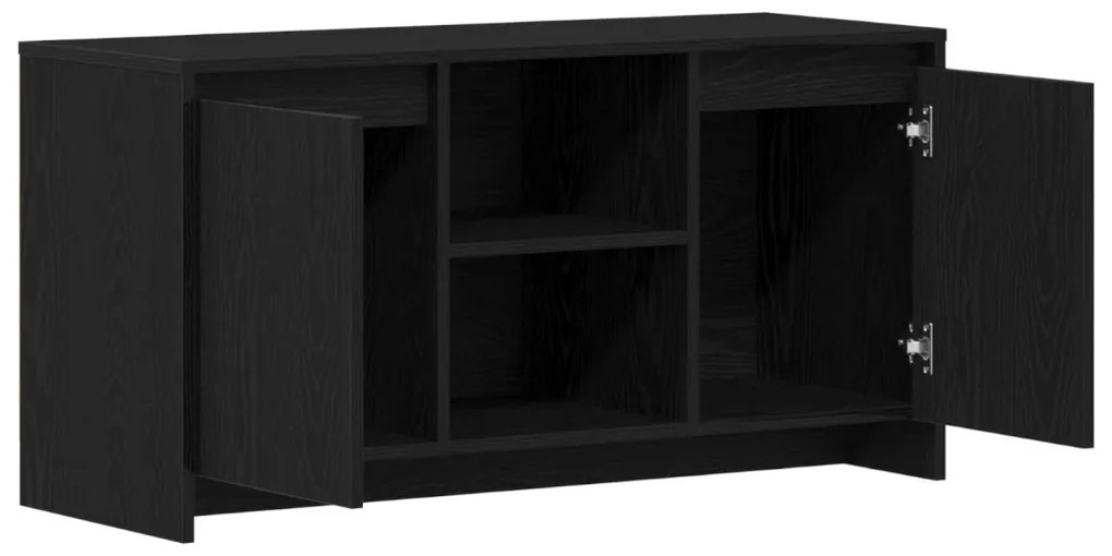TV Szekrény Fekete Tölgy 102x37,5x52,5 cm Mérnöki Fa