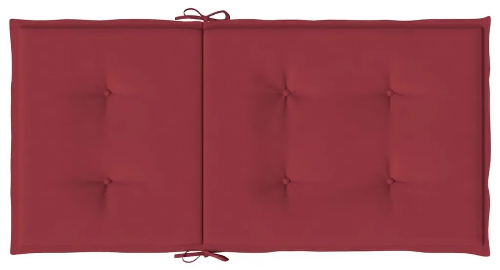 6 db bordó oxford szövet háttámlás székpárna 100x50x3 cm