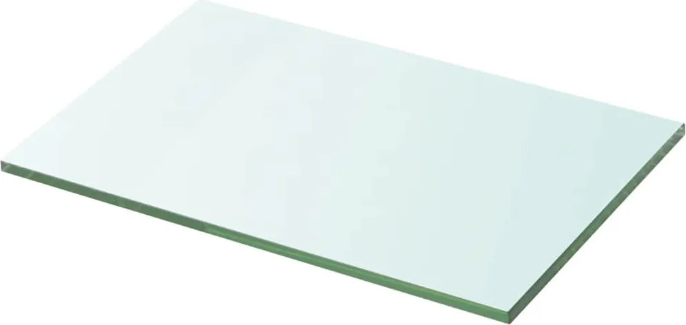 vidaXL Átlátszó üvegpolc panel 20x30 cm
