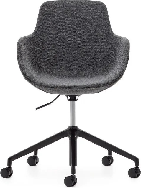 Sötétszürke irodai szék Tissiana – Kave Home
