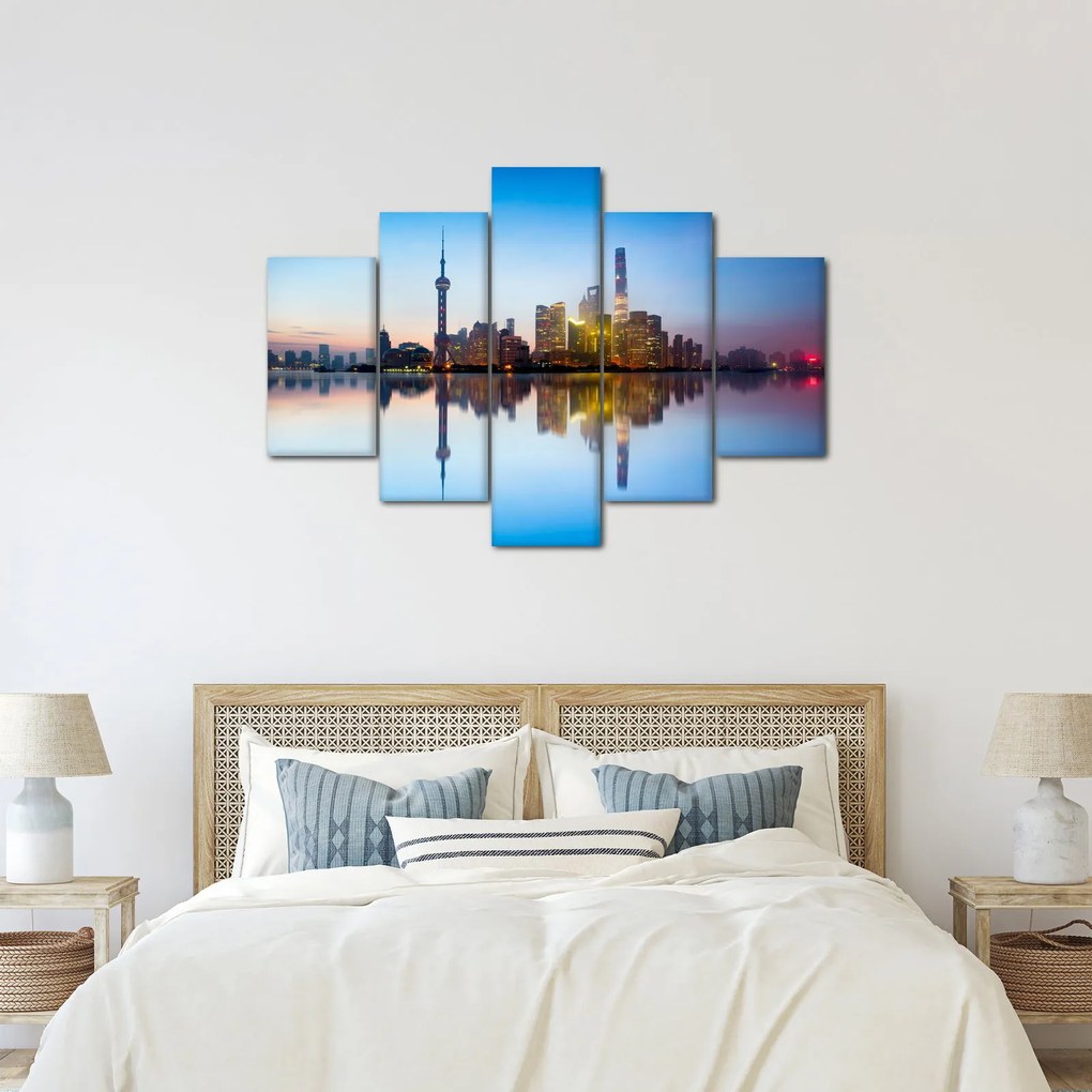 Egy kép a reggeli égboltról Sanghaj felett (150x105 cm)