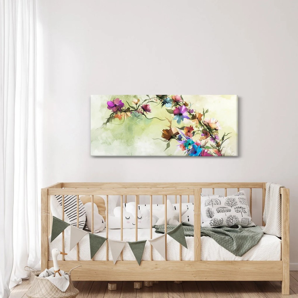 Kép - Virág festménye (120x50 cm)