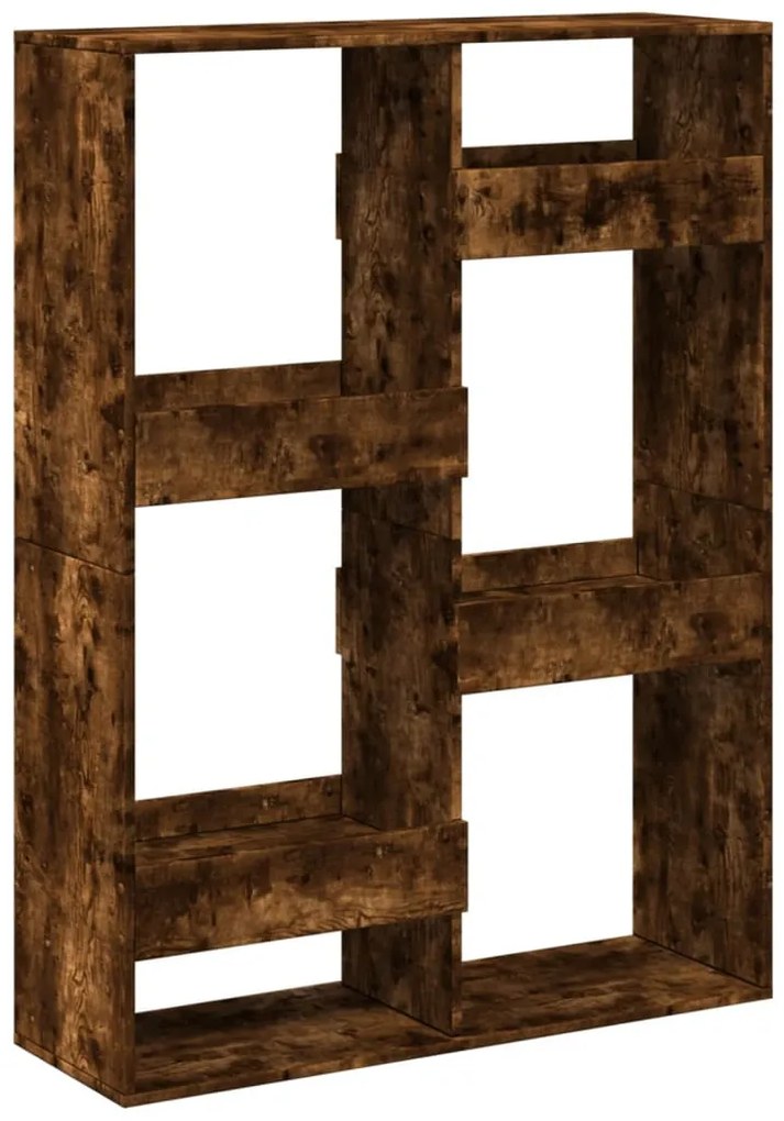 füstös tölgy színű szerelt fa könyvespolc 100 x 33 x 135 cm