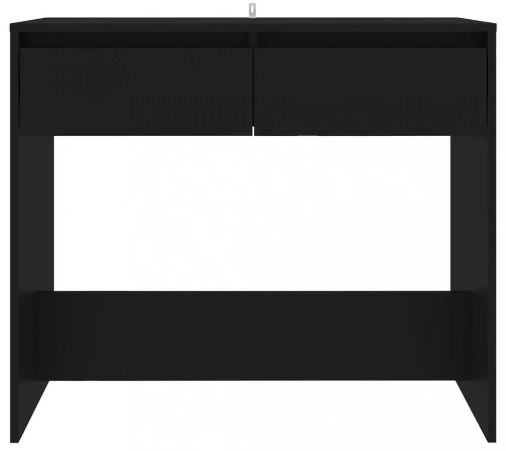 fekete acél tálalóasztal 89 x 41 x 76,5 cm