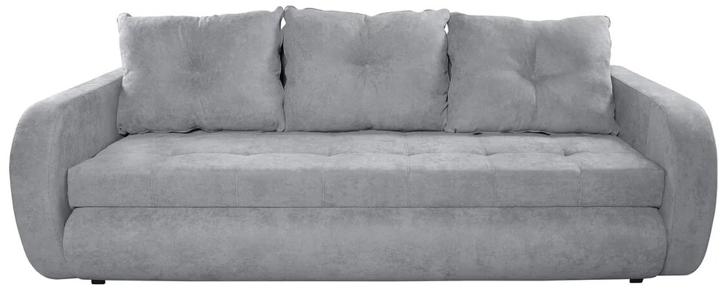 Siena Kihúzható kanapé, 230x97x78 cm, tárolóládával, szürke