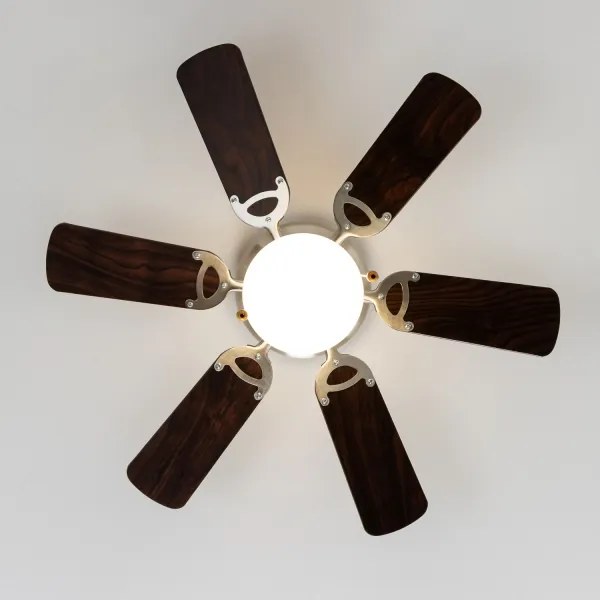 ZEVENTI - Mennyezeti ventilátor GALDANA 1xE27/60W/230V barna/bézs