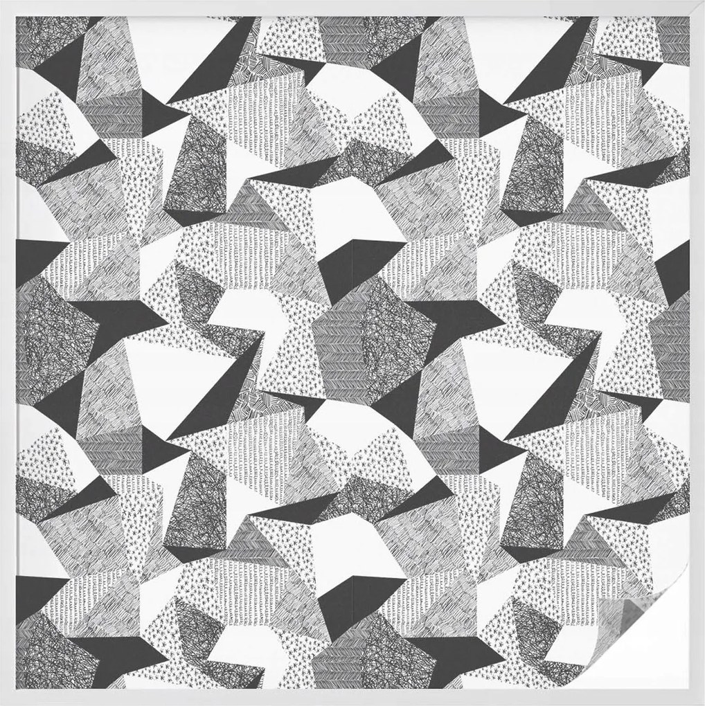 Ablakfólia Öntapadós Adatvédelem Geometrikus figurák 100x100