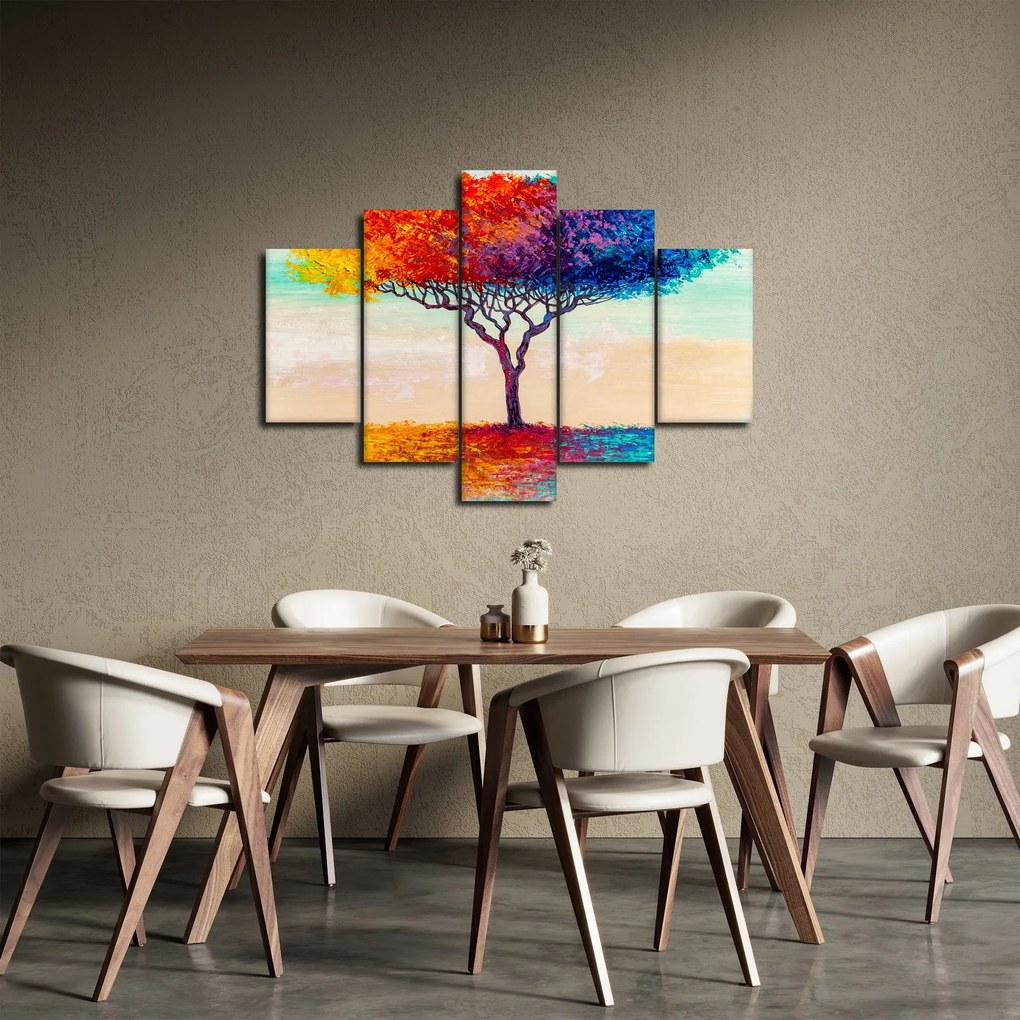 Egy festett fa képe (150x105 cm)