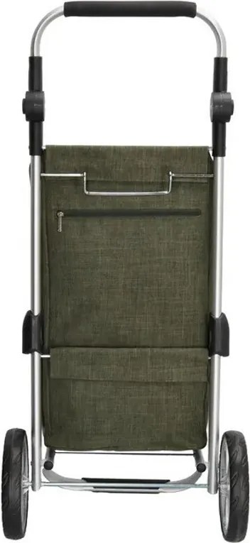 Zöld állítható bevásárlókocsi kerekeken "Hercules"