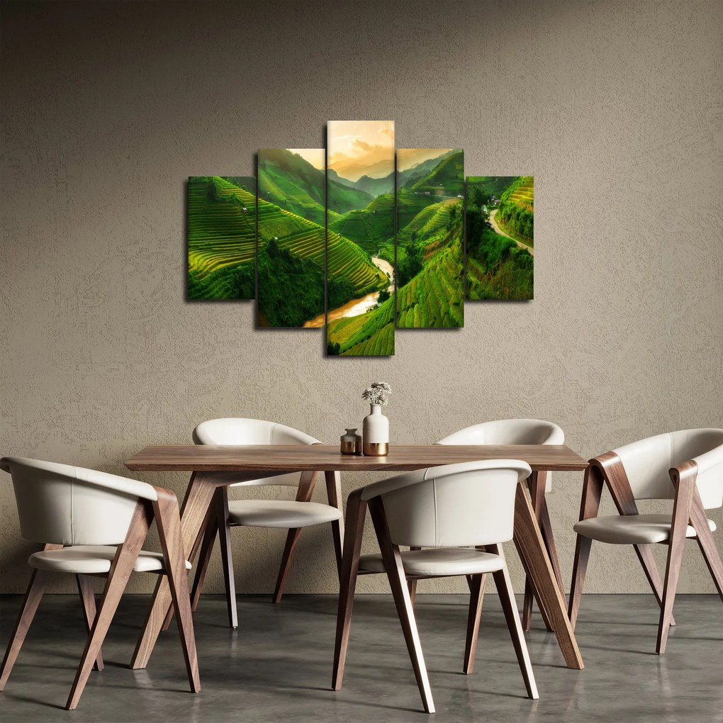 Kép - Mu Cang Chai rizsteraszok (150x105 cm)