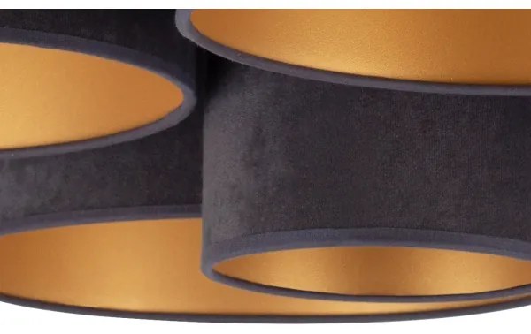 Duolla - Mennyezeti lámpa ROLLER PENTO 5xE27/60W/230V antracit