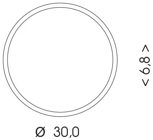Ecolite WMAT300-15W/CR - LED Mennyezeti lámpa MARTIN LED/15W/230V IP65 fekete