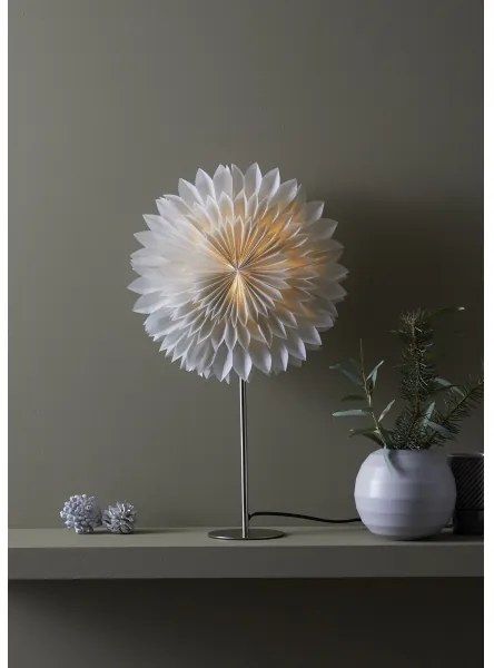 Markslöjd 705845 - Karácsonyi dekoráció SOLINA 1xE14/25W/230V átm. 35 cm fehér