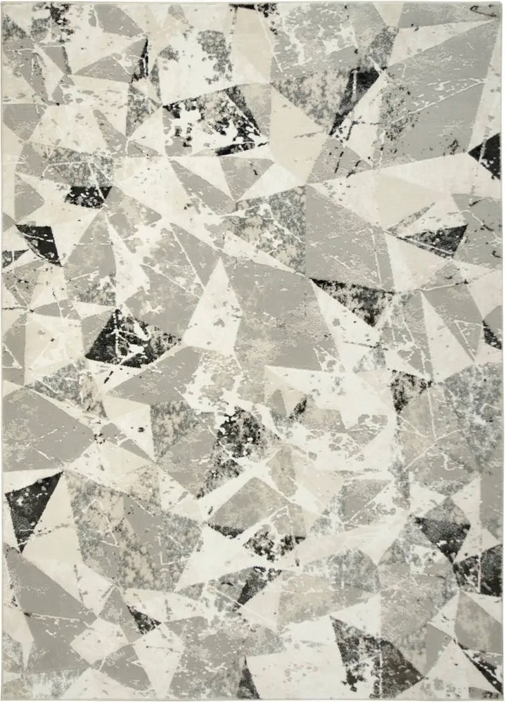 Szürke Nappali Szőnyeg Puha Krém Márvány Lastryko Da Vinci 80x150 cm