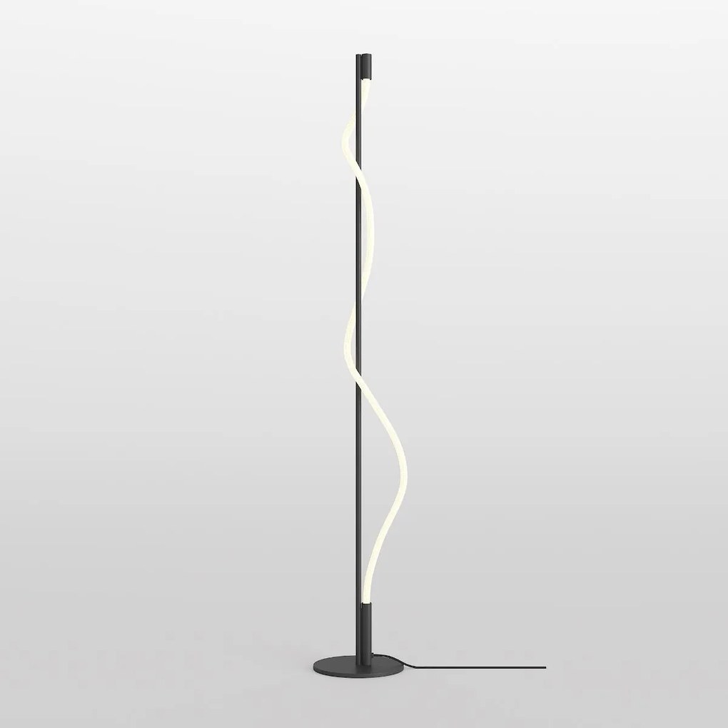 Maytoni modern állólámpa tau fehér fekete mymod166fl-l15b3k