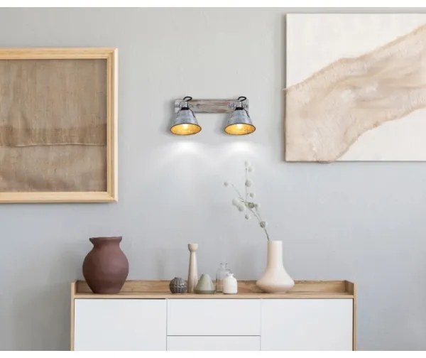 Globo 15366Z-2 - Spotlámpa GÜNTHER 2xE27/60W/230V