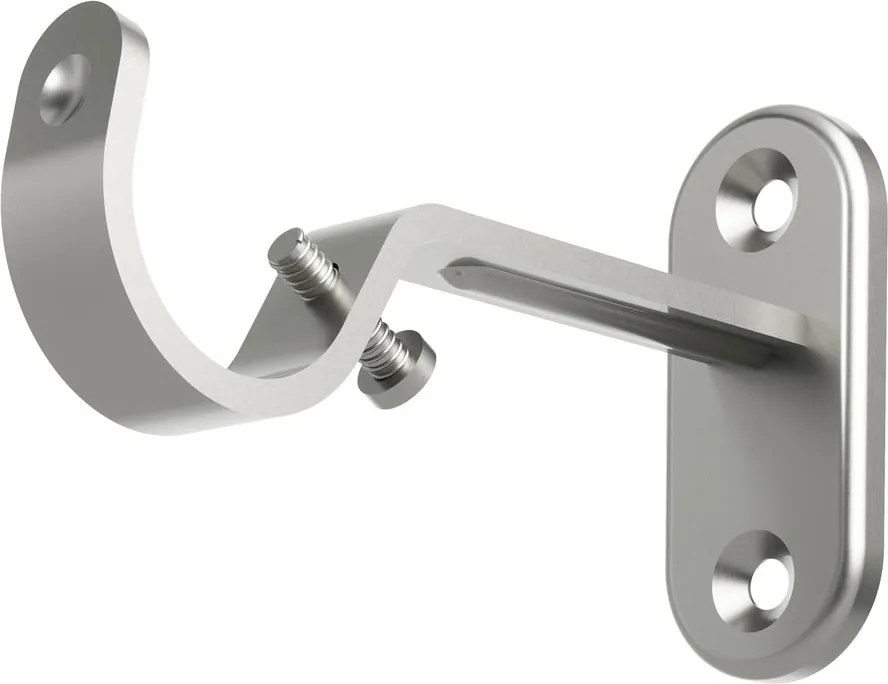 Matt ezüstszínű acél bővíthető függönykarnis 107 - 305 cm Flute – Umbra