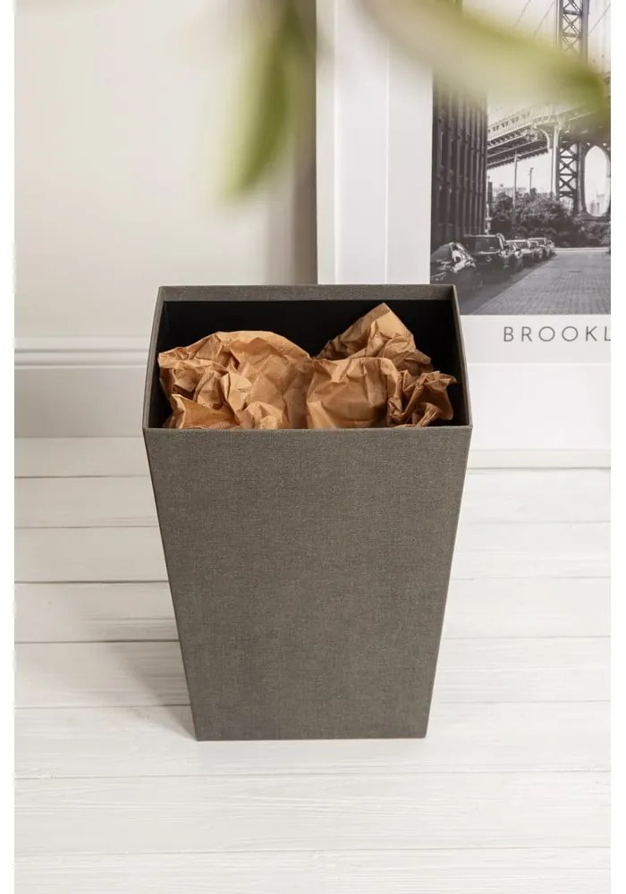 Szürke irodai szemetes Sofia Canvas Paper Laminate – Bigso