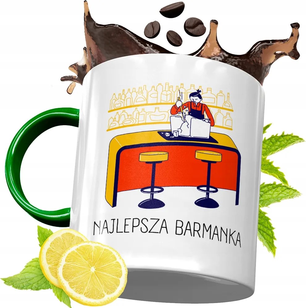 Zöld Bögre Csaposnak Születésnapi Ajándék Nyomtatott Fotóval