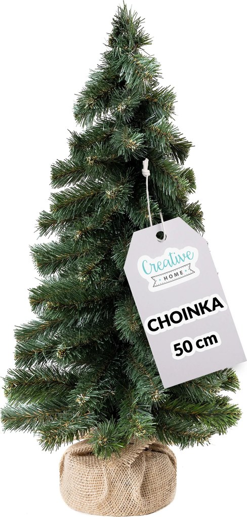 Műfenyő karácsonyfadísz asztali dekorációhoz, 50 cm