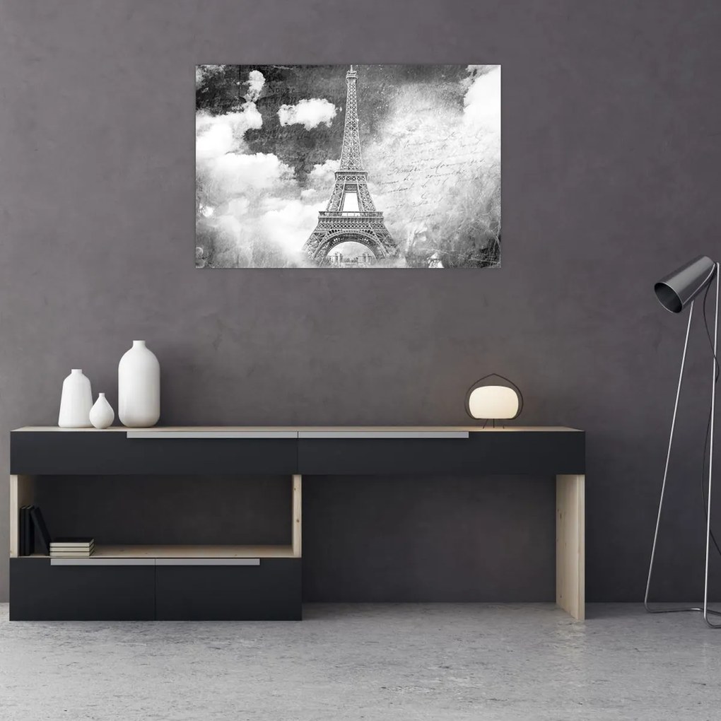 Kép - Vintage képeslap a városról N⁰3 (90x60 cm)