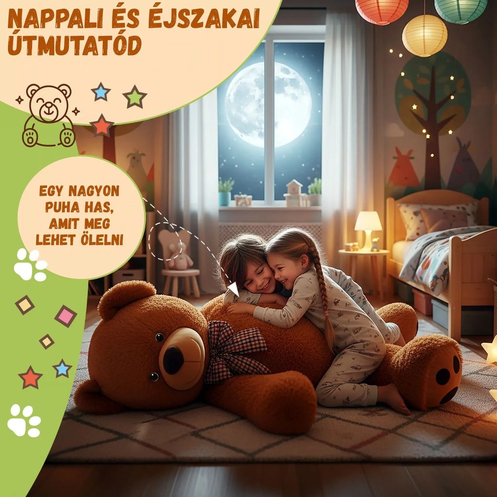 BENY nagy plüssmedve, 100cm, barna Monzana