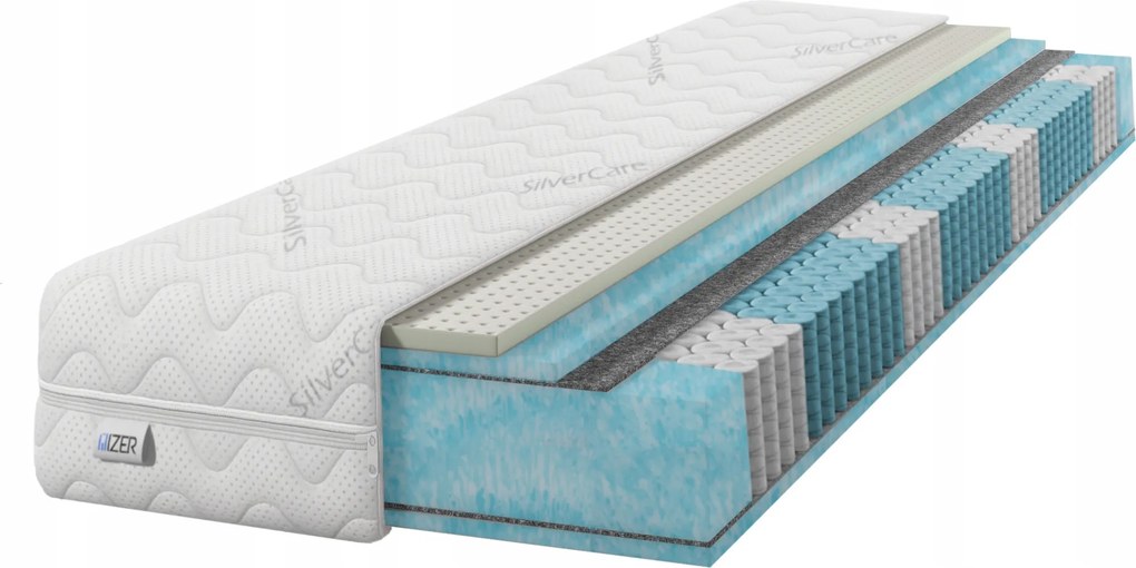 80x190 rugós matrac Multipocket Latex T30 H2 H3 22cm Puha