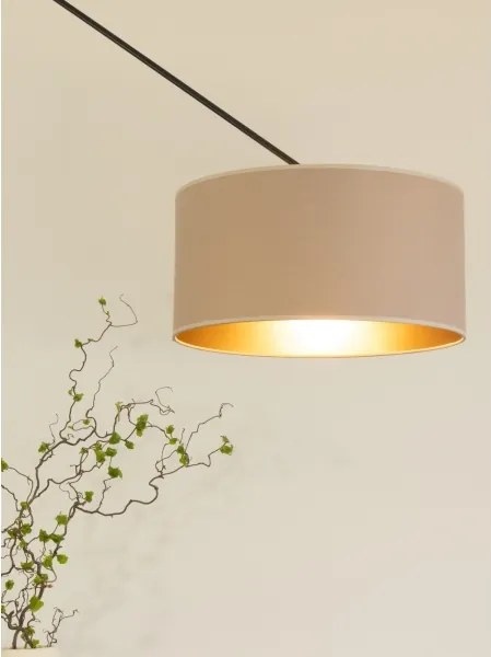 LED állítható rúdon függesztett csillár GORTA 1xE27/60W/230V bézs/arany