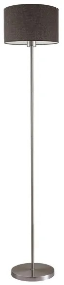 LED állólámpa TUNJA 1xE27/20W/230V, átm. 30 cm, matt króm/barna