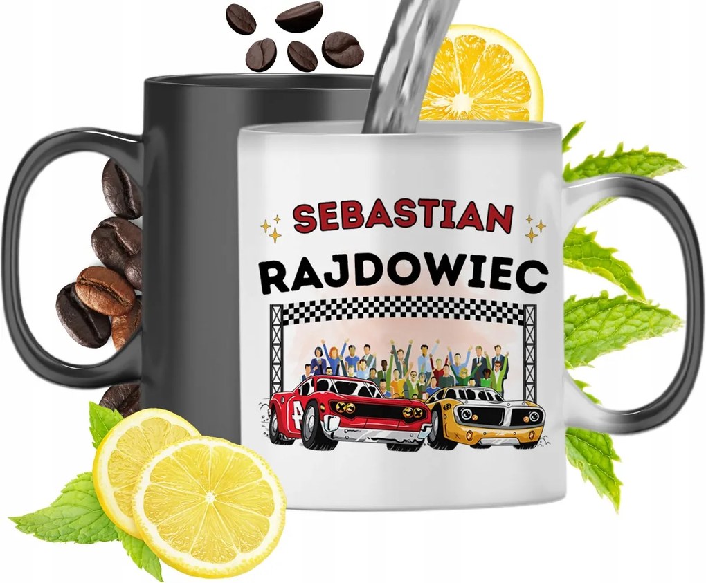 Mágikus bögre Sebastiannak Fekete matt nyomott mintával 330ml