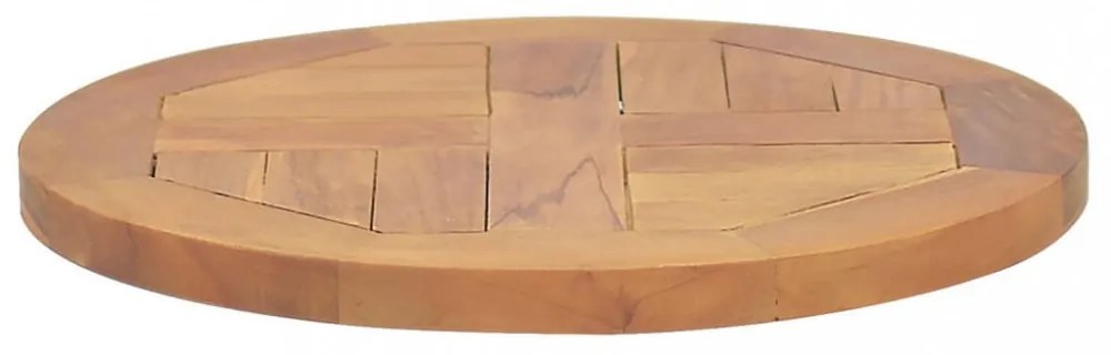 kerek tömör tíkfa asztallap 2,5 cm 40 cm