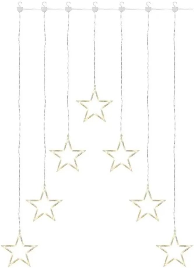 LED karácsonyi fényfüggöny 70xLED/3,6W 567x125 cm meleg fehér