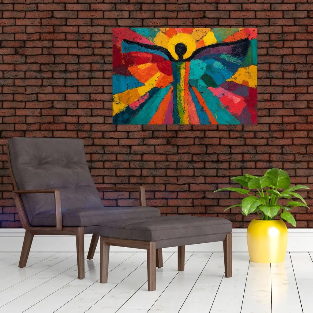 Kép - Festett angyal (90x60 cm)