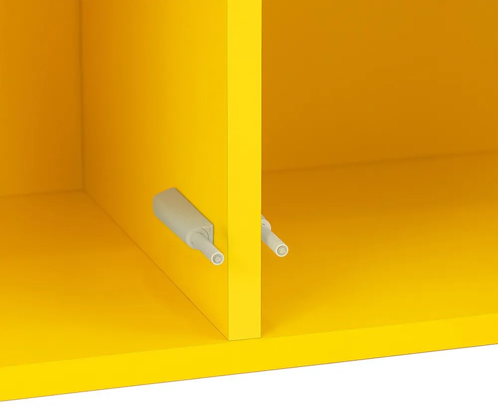 Boxie 2 ajtós fali szekrény 80x80x37 cm sárga
