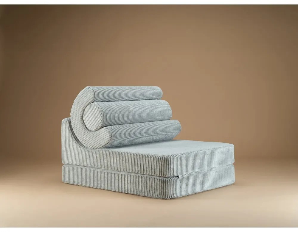 Mentazöld kordbársony gyerek fotel Flipster – Wigiwama