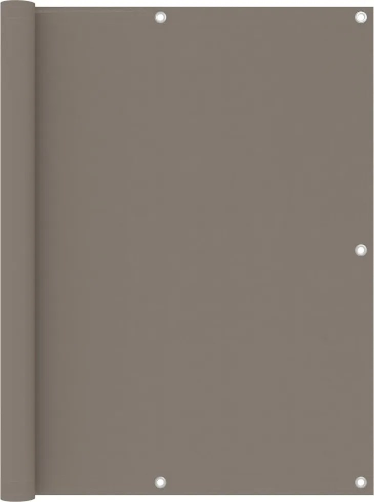 vidaXL tópszínű oxford-szövet erkélyparaván 120 x 600 cm