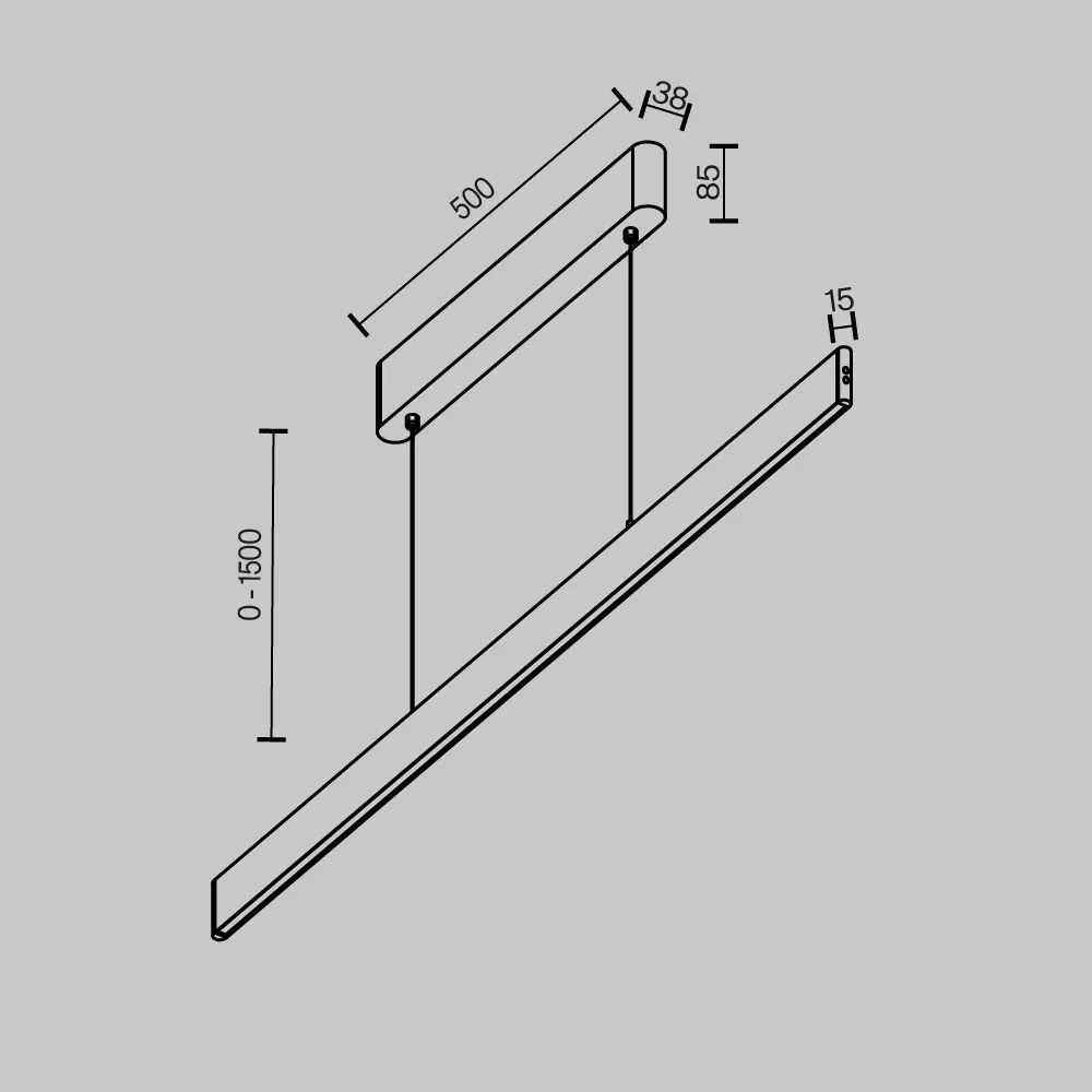 MAYTONIP109PL-36W2-7-6K-BS EPHORIA Modern Led Függesztett Lámpa Sárgaréz LED IP20