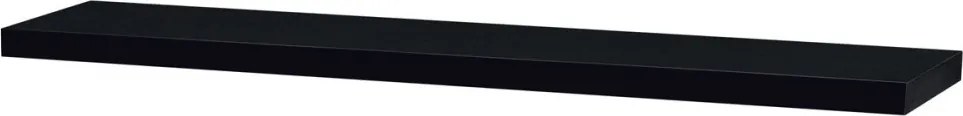 P-002 lebegő polc 120 cm MDF magasfényű fekete