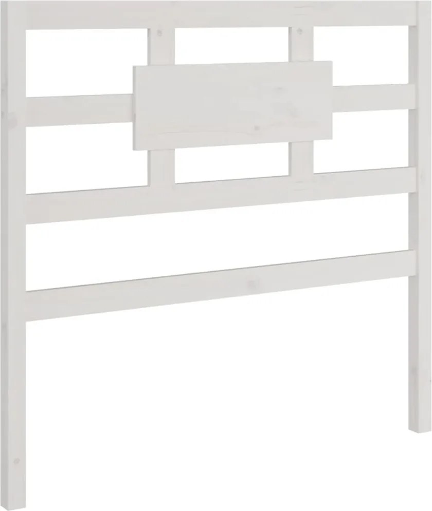 vidaXL fehér tömör fenyőfa ágyfejtámla 95,5 x 4 x 100 cm