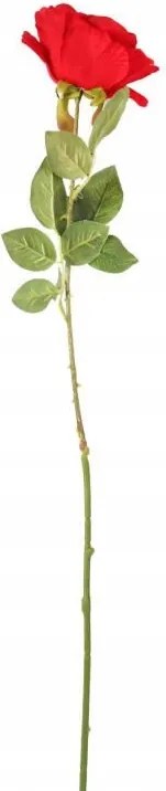 Mesterséges Egyetlen Rózsa Sötétpiros Hálószoba Nappali Dekoráció 70cm