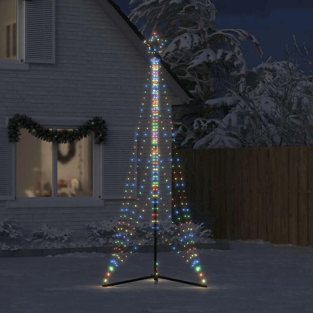 színes LED karácsonyfa 525 LED 302 cm