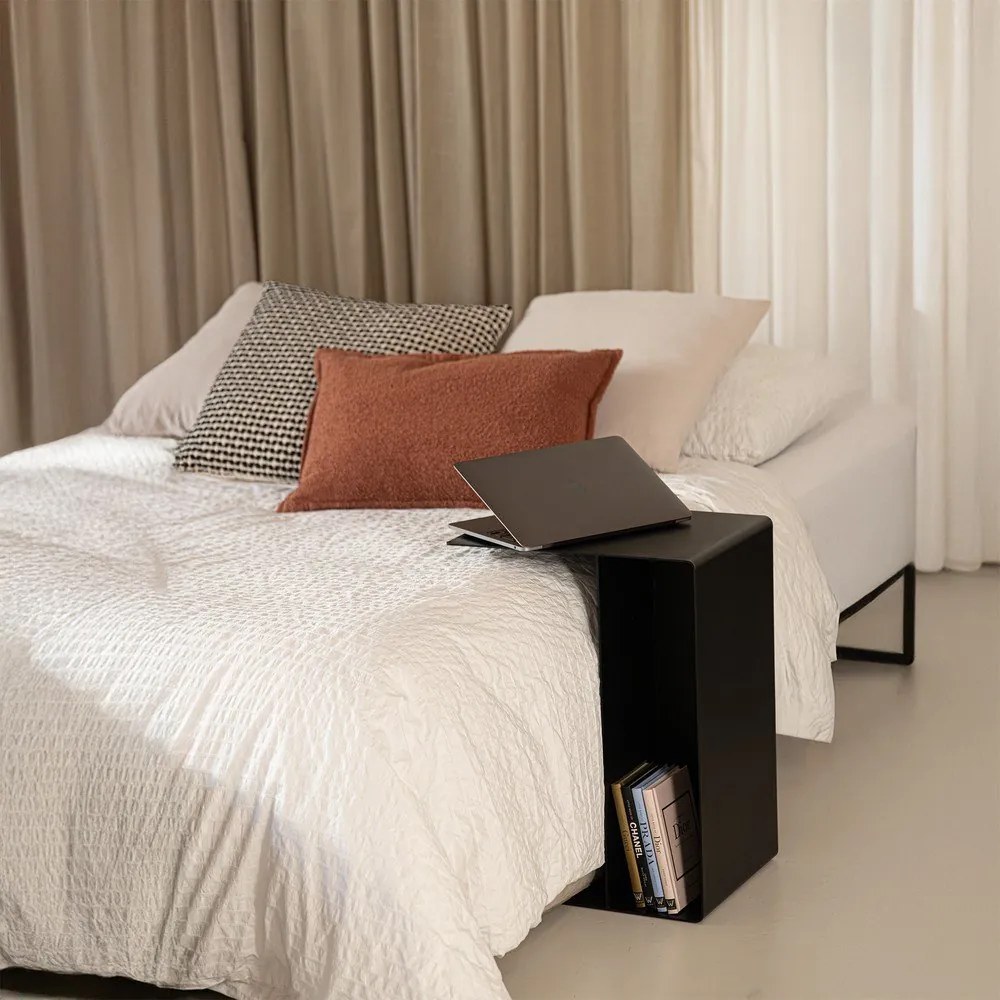 Acél tárolóasztal 40x30 cm Slide Low – Spinder Design