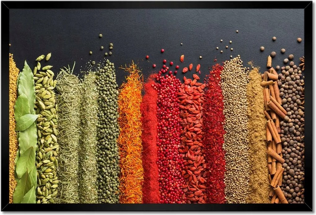 Poszterek keretben 60x40 Színes fűszer szett