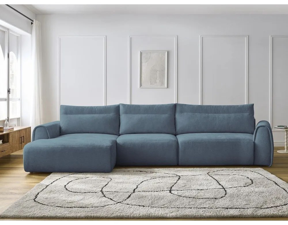 Kék sarokkanapé Aden – Bobochic Paris