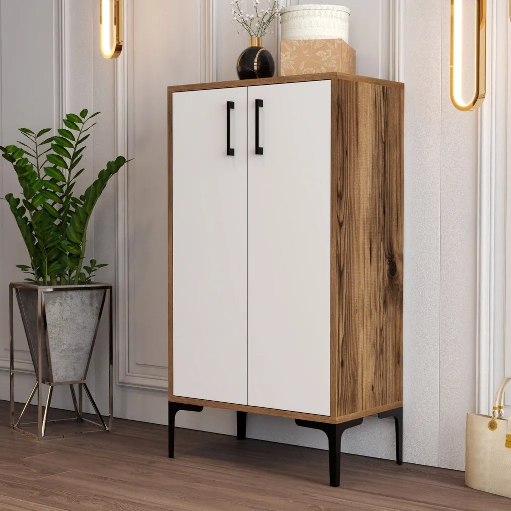 Prag - Walnut, White