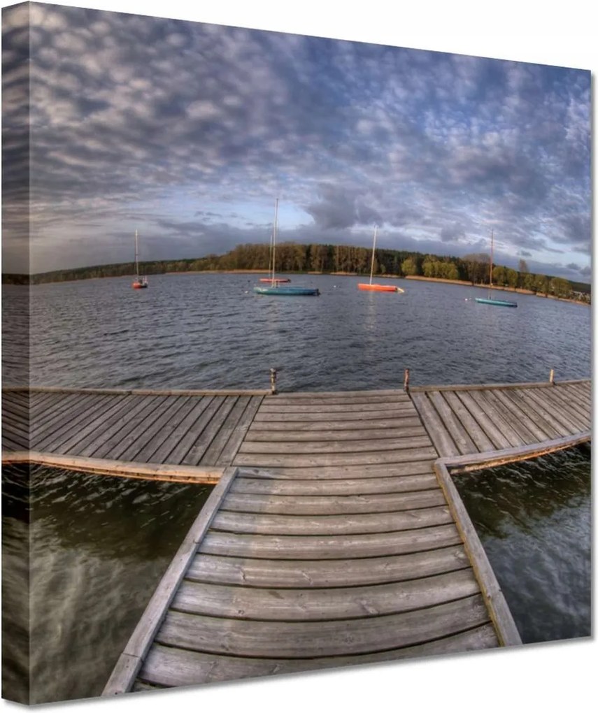 Festmények 20x20 Egy este Dymaczewben